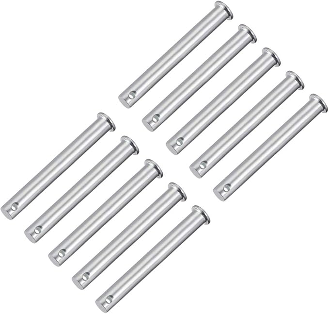 Einzellochstifte 10 Mm X 90 Mm, Verzinkter Stahl, Flachkopf, 10 Stück