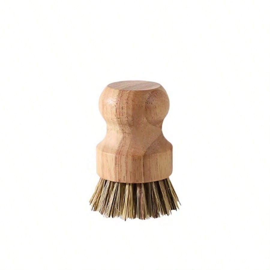 Holzschüssel Und Gemüsebürste, Kugelform Für Guten Halt In Der Handfläche (gemischte Braune Kokosnuss)