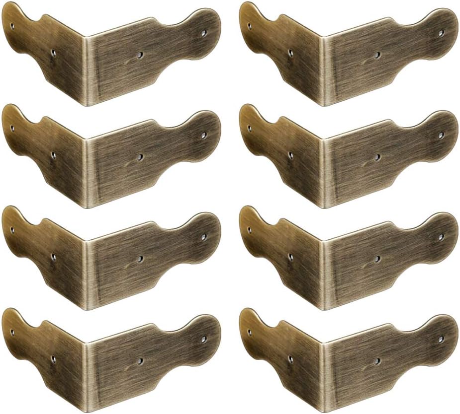 Set Mit 8 Eckenschützern Aus Reinem Messing Für Schmuckkästchen Aus Holz, Bilderrahmenzubehör