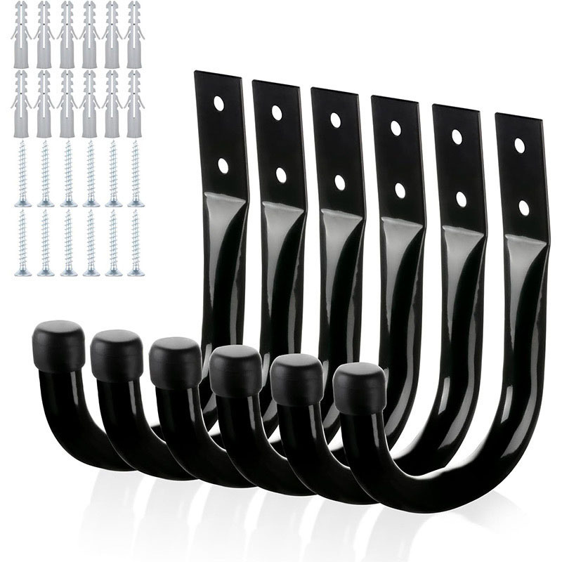 Garagenwandhaken - Set Mit 6 Robusten J-haken (6 Stück, H12 Cm X B8,6 Cm)