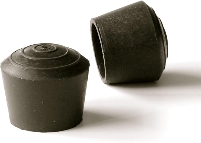 4 Stück – Runde Gummiendkappen Für Rohre Mit 25 Mm Durchmesser – Schwarz