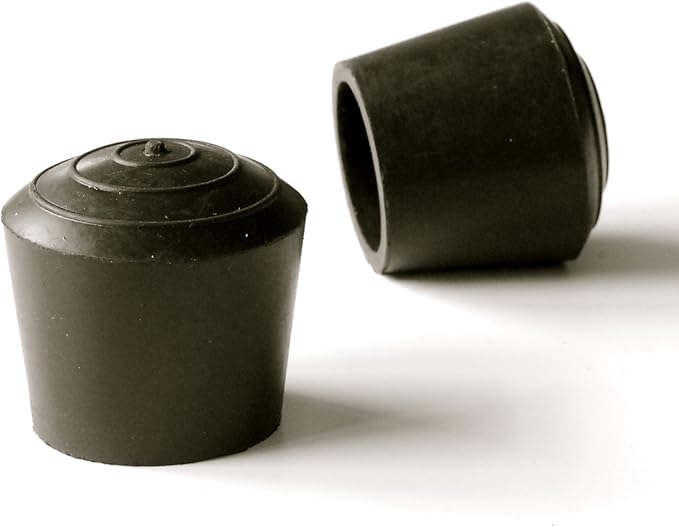 4 Stück – Runde Gummiendkappen Für Rohre Mit 30 Mm Durchmesser – Schwarz