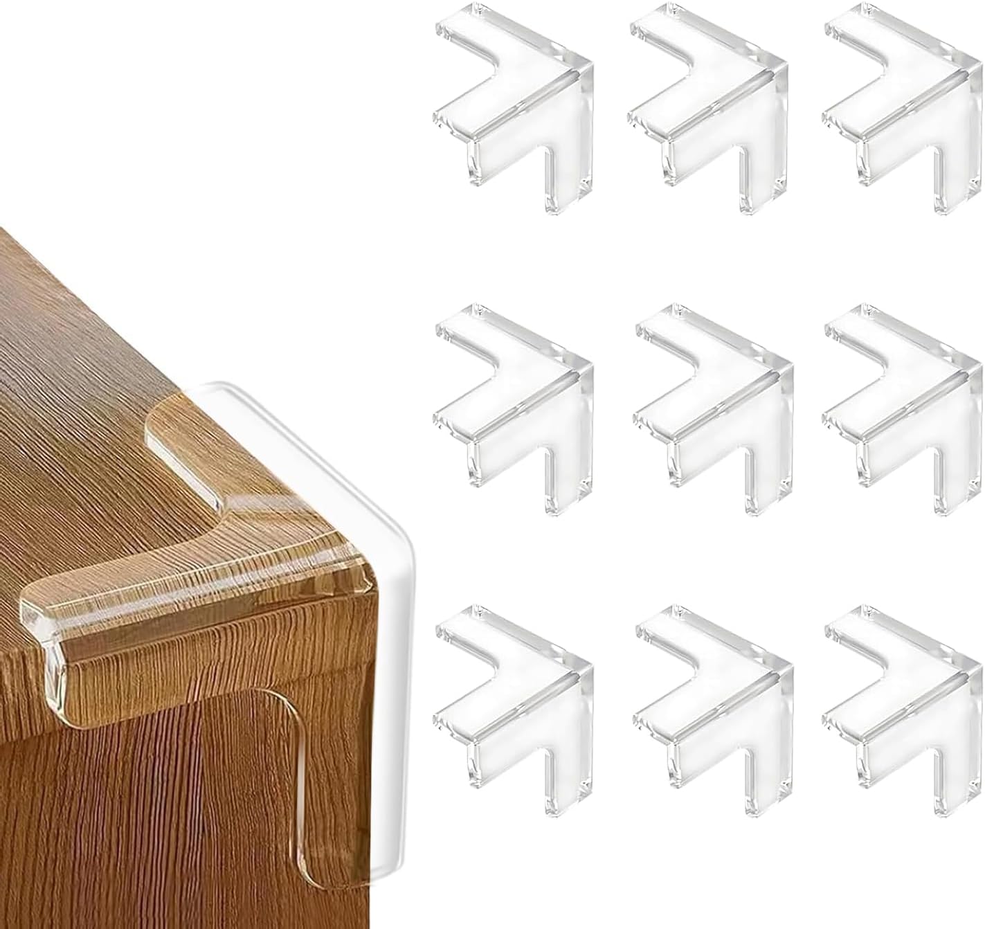 9 Stück Eckenschützer Für Babymöbel, Tischeckenschoner Mit Verstärktem Sekundenkleber Für Tisch- Und Möbelecken
