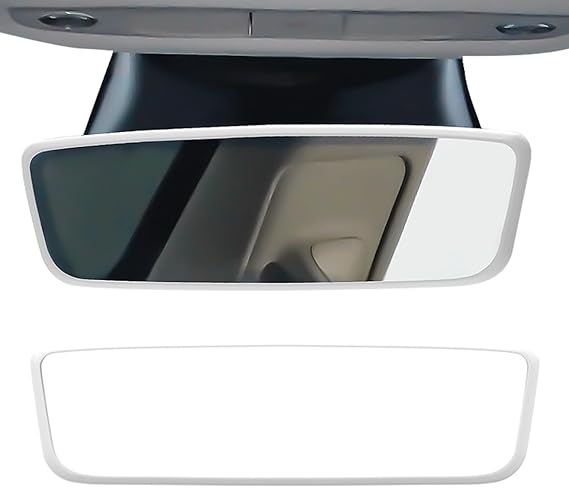 Rückspiegelabdeckung, Rückspiegelzubehör, Silikon-schutzhülle Für Rückspiegel, Schutzrahmen Für Auto-rückspiegel, Silikon-rückspiegelrahmen Für Fahrzeuge, Allgemein, Weiß