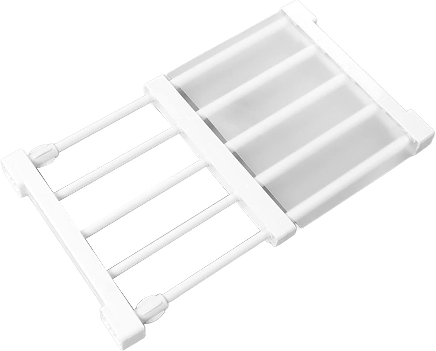 Ausziehbares Spannregal, Ausziehbares Metallregal, Ausziehbares Schrankregal Ohne Bohren, Schrank-spannregal, Schrankorganizer, Regalteiler (30-40 Cm)