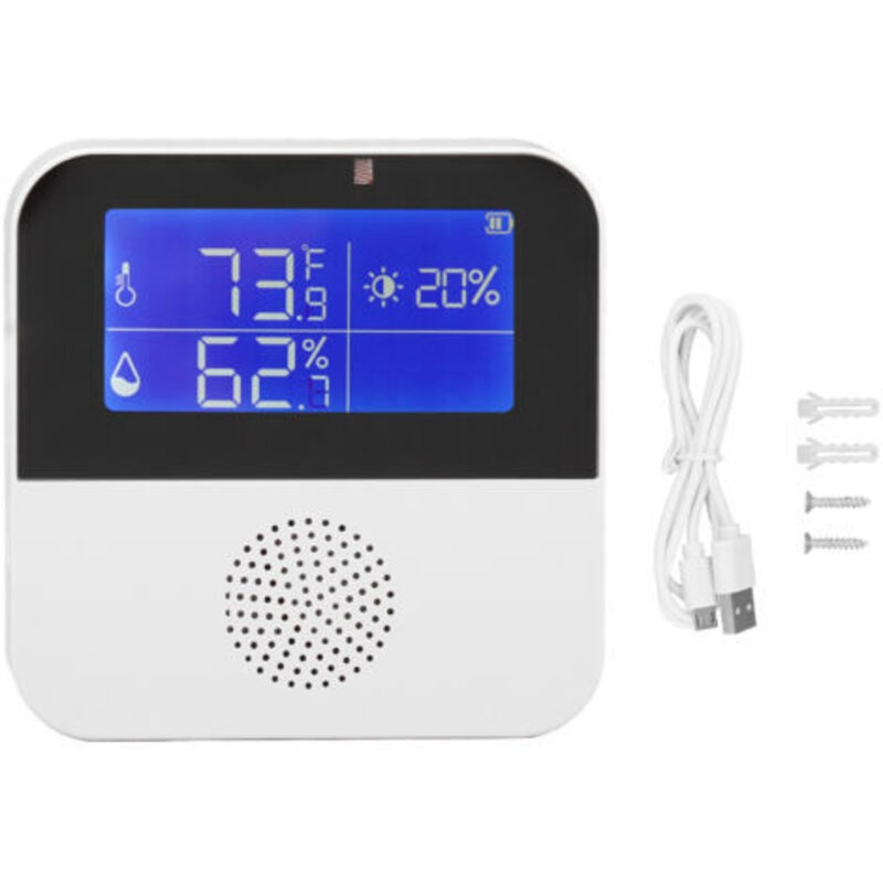 Intelligenter Wlan-temperatur- Und Feuchtigkeitssensor Mit Doppelfunktion Für Den Innenbereich, Gefrierschrank, Aquarium, Kühlschrank – Inklusive Eingebautem Akku –