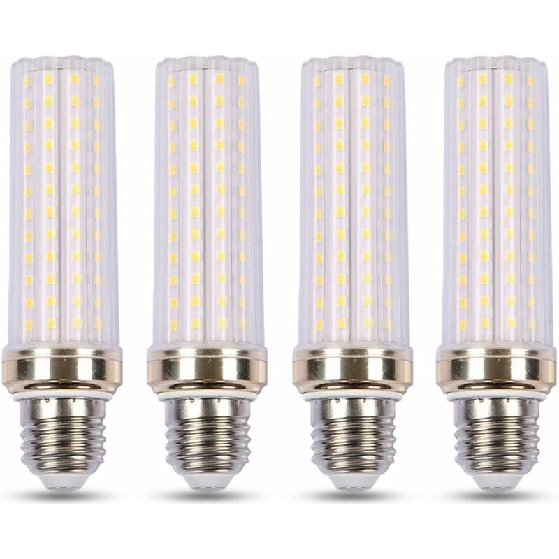E27 Led-maisbirne, Warmweiß 3000 K, 20 W Halogen-äquivalent E27 150 W, 2000 Lm, 360°-licht, Ac 230 V, E27-mais-led-birne Für Garage/studio, Nicht Dimmbar, 4er-pack