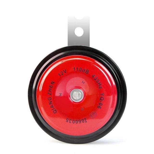 Elektrische Auto-motorradhupe, Universeller Großer Sound, 12 V, Super-sound, Hochtöner, Wasserdicht, Elektrische Modifikation, Rot