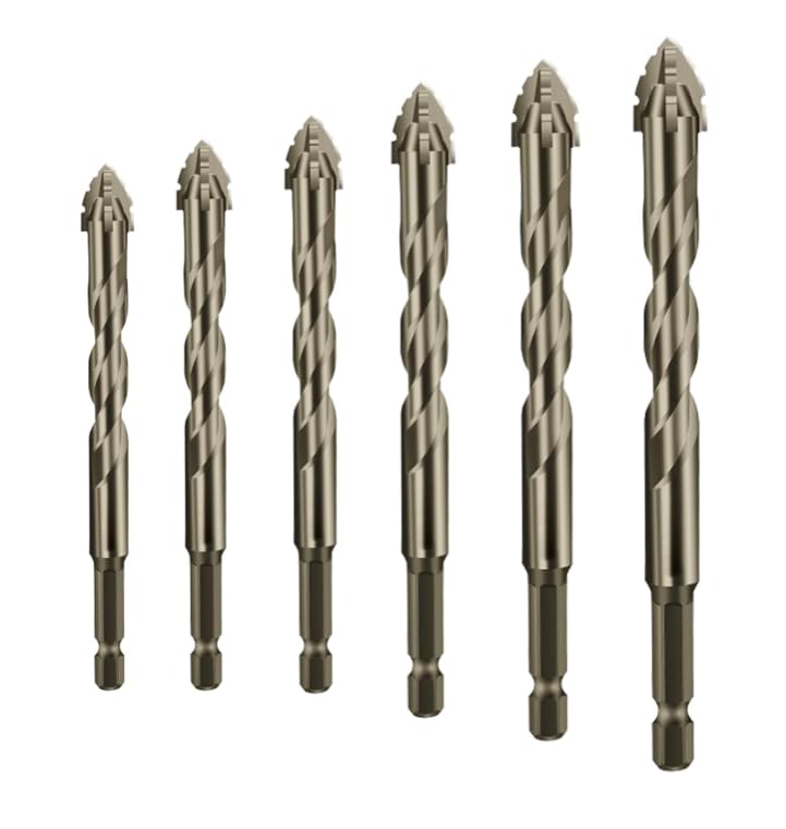Neues Set Mit Vierschneidigen, Gezahnten Exzenterbohrern, Titanbeschichtetes Design-bohrerset, Mehrgrößen-bohrerset Für Holz Und Metall (4/5/6/8/10/12 Mm)