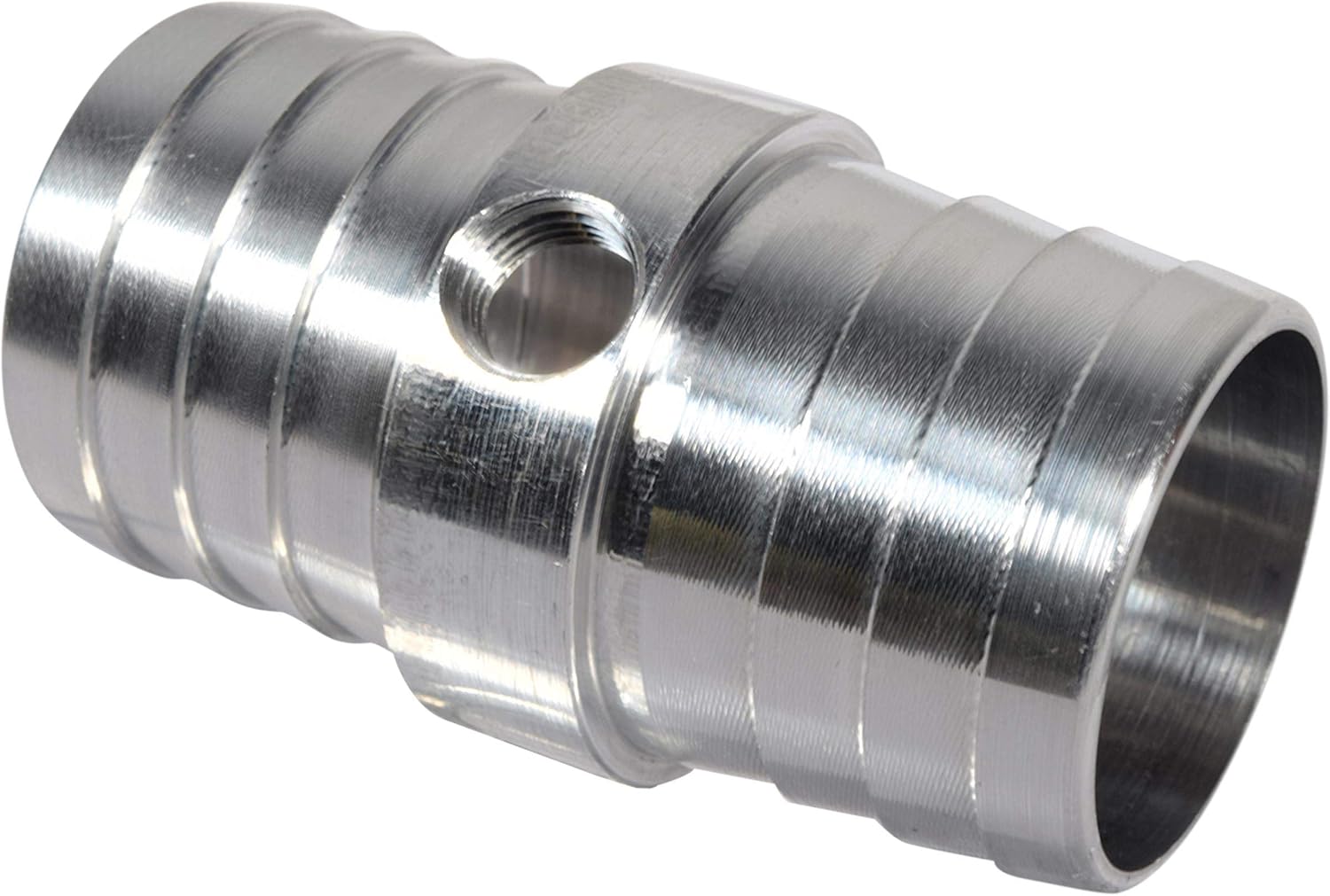 Kühlerschlauch-kupplung Mit 1/8"-npt-anschluss, 1-1/4"-dampfrohradapter Für Dampf-/kühlmittel-querverbindung, Ls-swap, Hergestellt In Den Usa, Billet-aluminium An627-20x125
