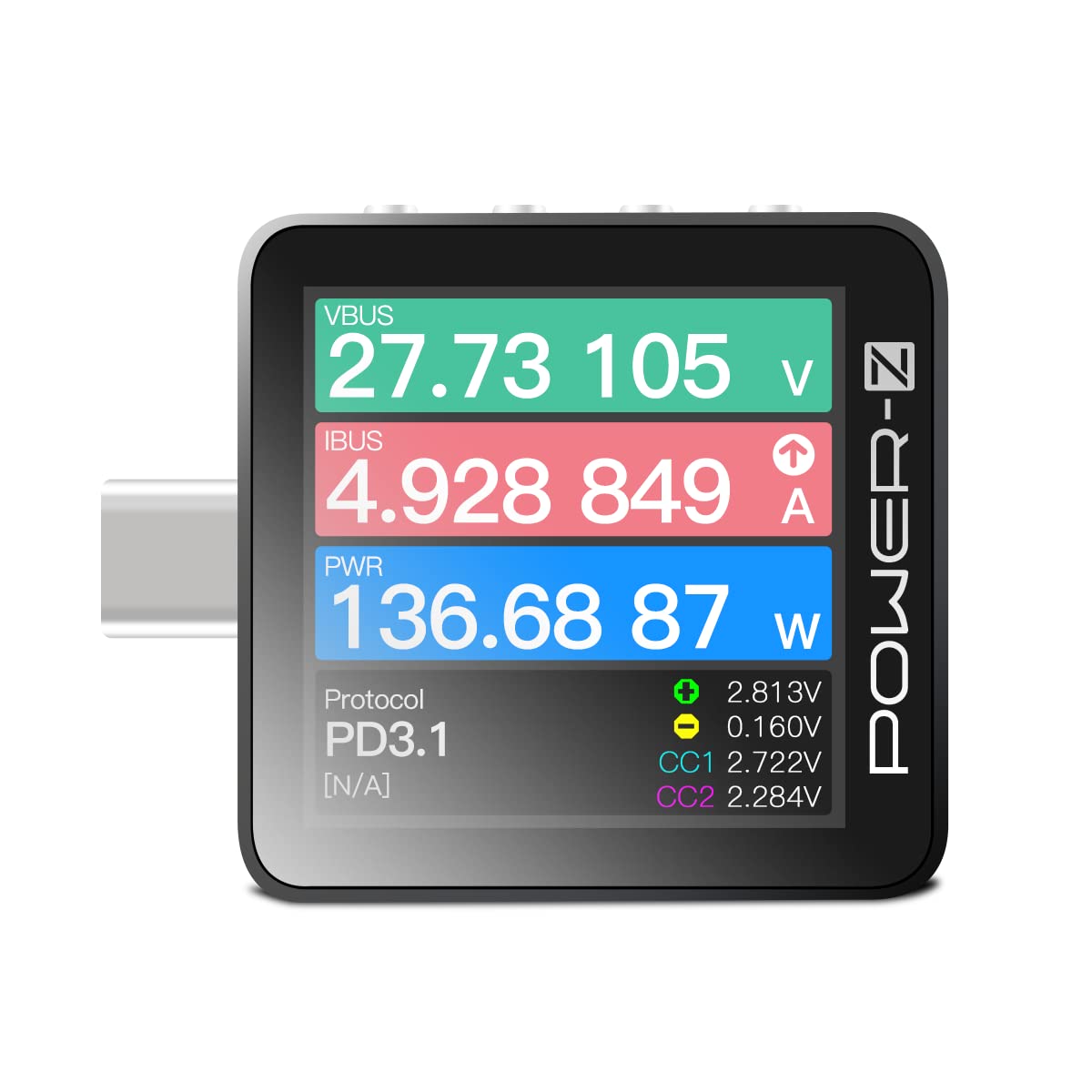 Power-z Km003c Tragbarer Usb-c-schnellladetester Pd3.1 Qc5.0 Digitalvoltmeter Und Amperemeter Powerbank-tester