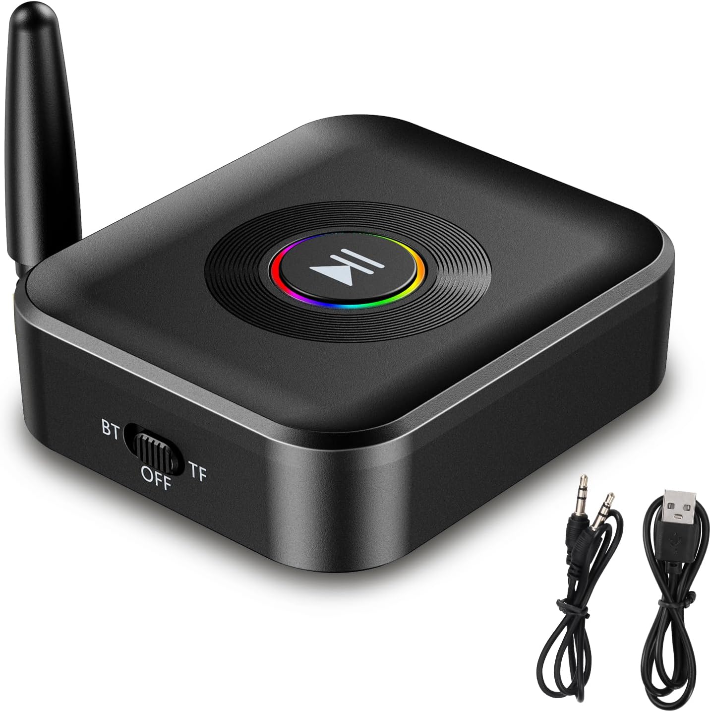 Bluetooth-audioadapter, Bluetooth 5.1-empfänger, 2-in-1-kabelloser Bluetooth-adapter, Funktioniert Mit Lautsprechern, Musik-streaming-stereoanlage, Unterstützt Bluetooth Und