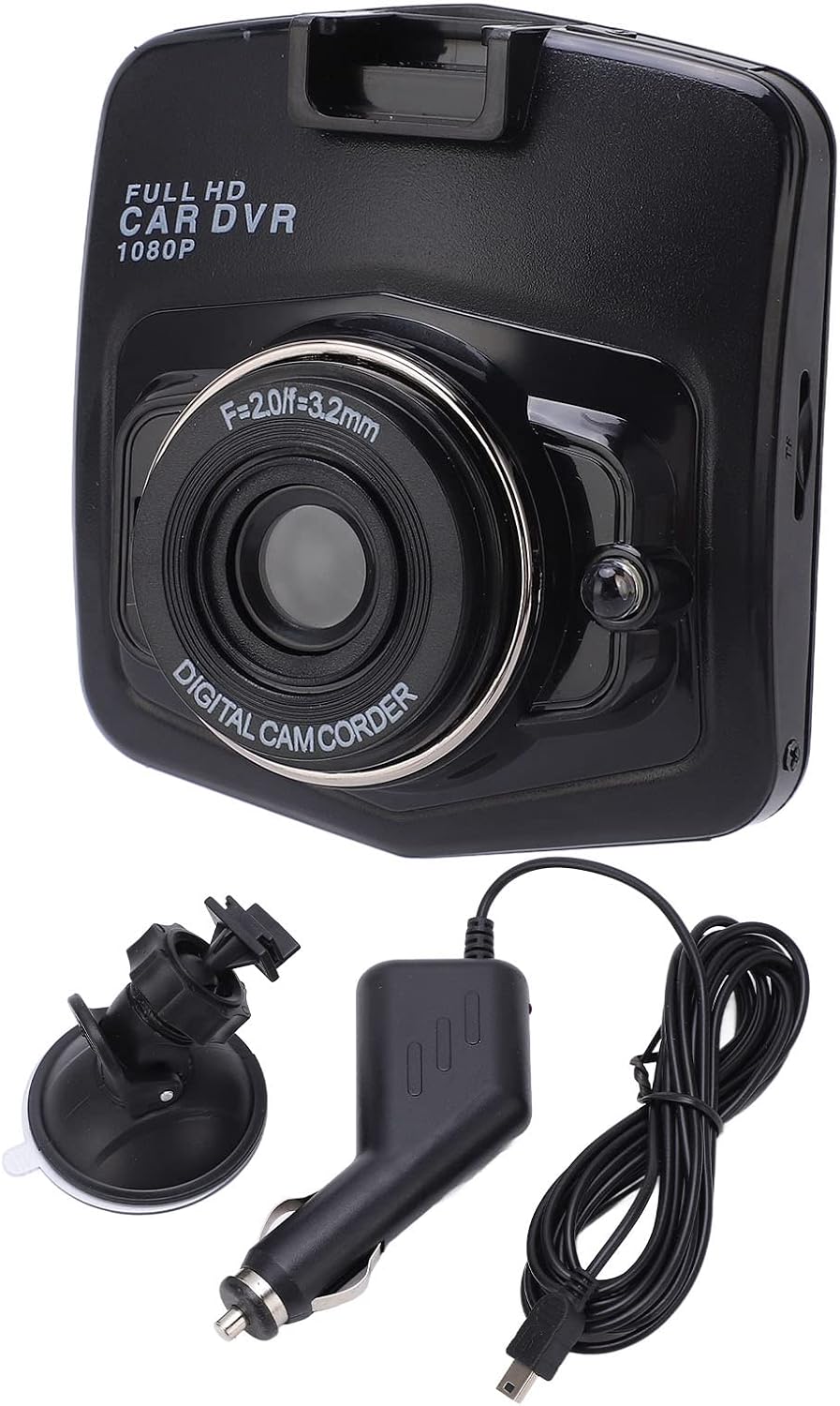Full Hd 1080p Dashcam, 170° Weitwinkel, Nachtsicht, G-sensor, Loop-aufnahme, Parküberwachung, 120 Mah Akku, Max. 32 Gb