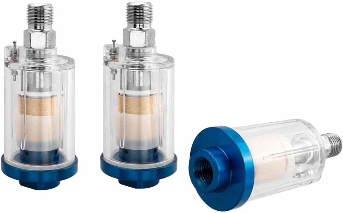 3 Stück Mini-druckluftfilter Für Die Fahrzeuglackierung, Staubfilter, Öl-wasser-abscheider Für Lackierpistolen-kompressoren