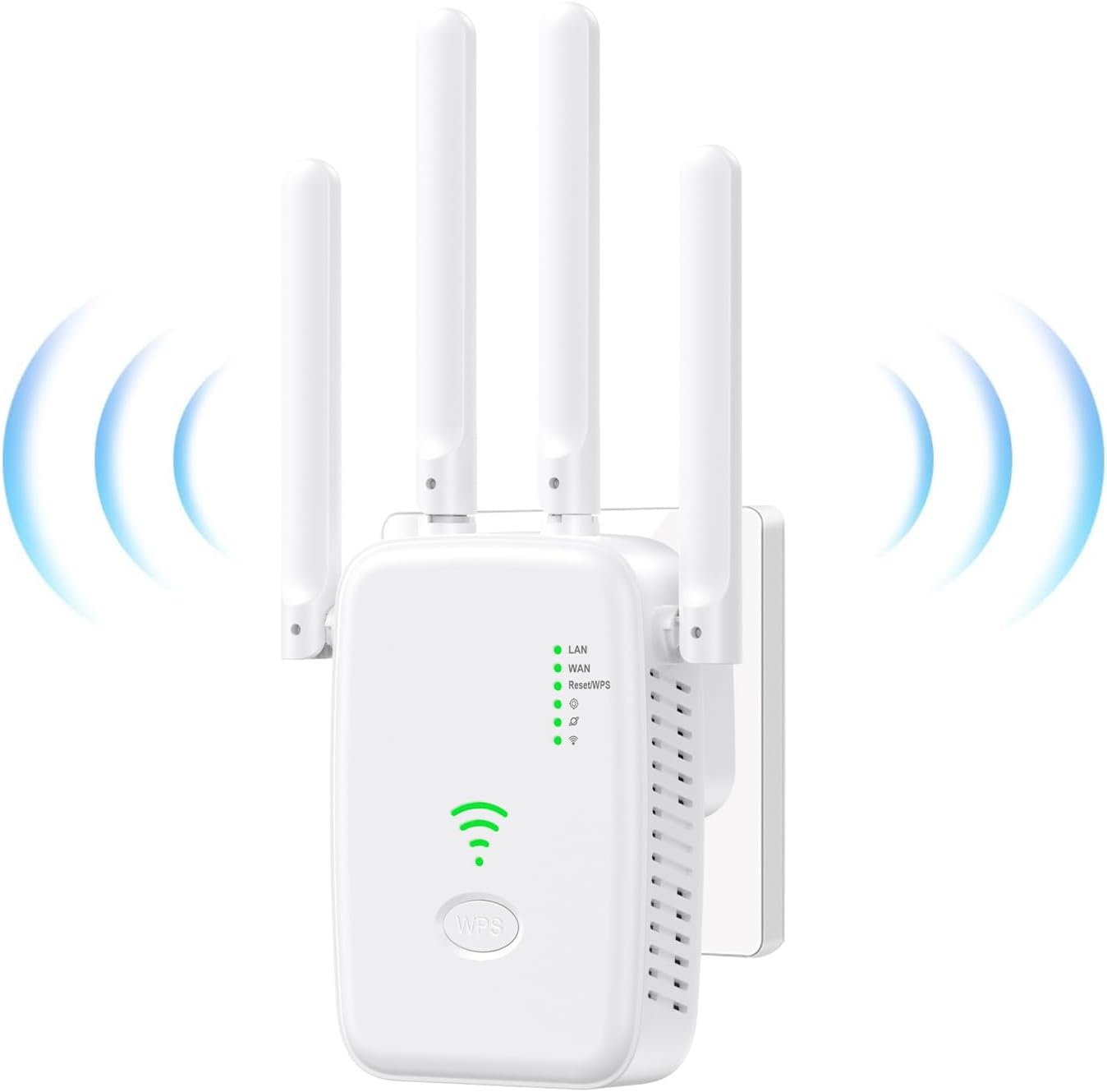 2025 Wlan-repeater, Wlan-verstärker Und Extender Mit 2 Ethernet-ports, 4 Antennen, Repeater-/router-/access-point-modus, Wlan-extender Für Zuhause/büro, Einfache Installation