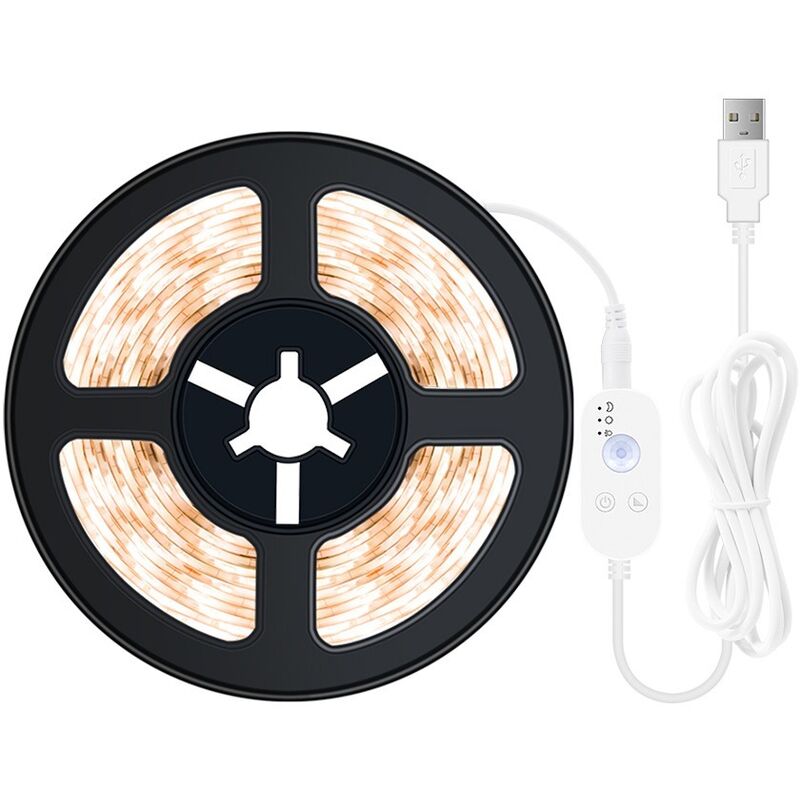 Led-lichtleiste, Bewegungsmelderband (3000k (warmweiß) 5 Meter)