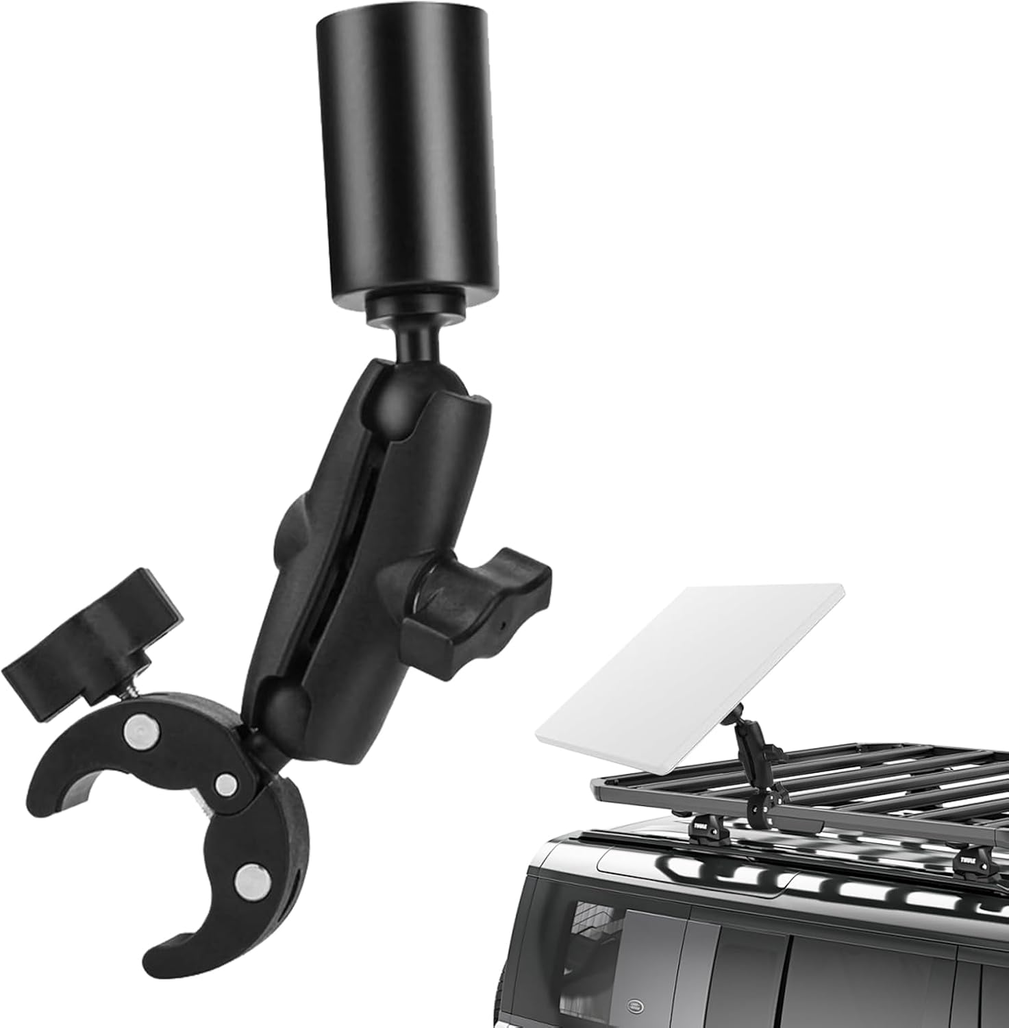 Verstellbare Starlink-klemmhalterung Für Treppen, Geländer Und Anderes Starlink-wohnmobilzubehör. Universal-mini-halterung Mit Einstellbarem Winkel, Schwarz.