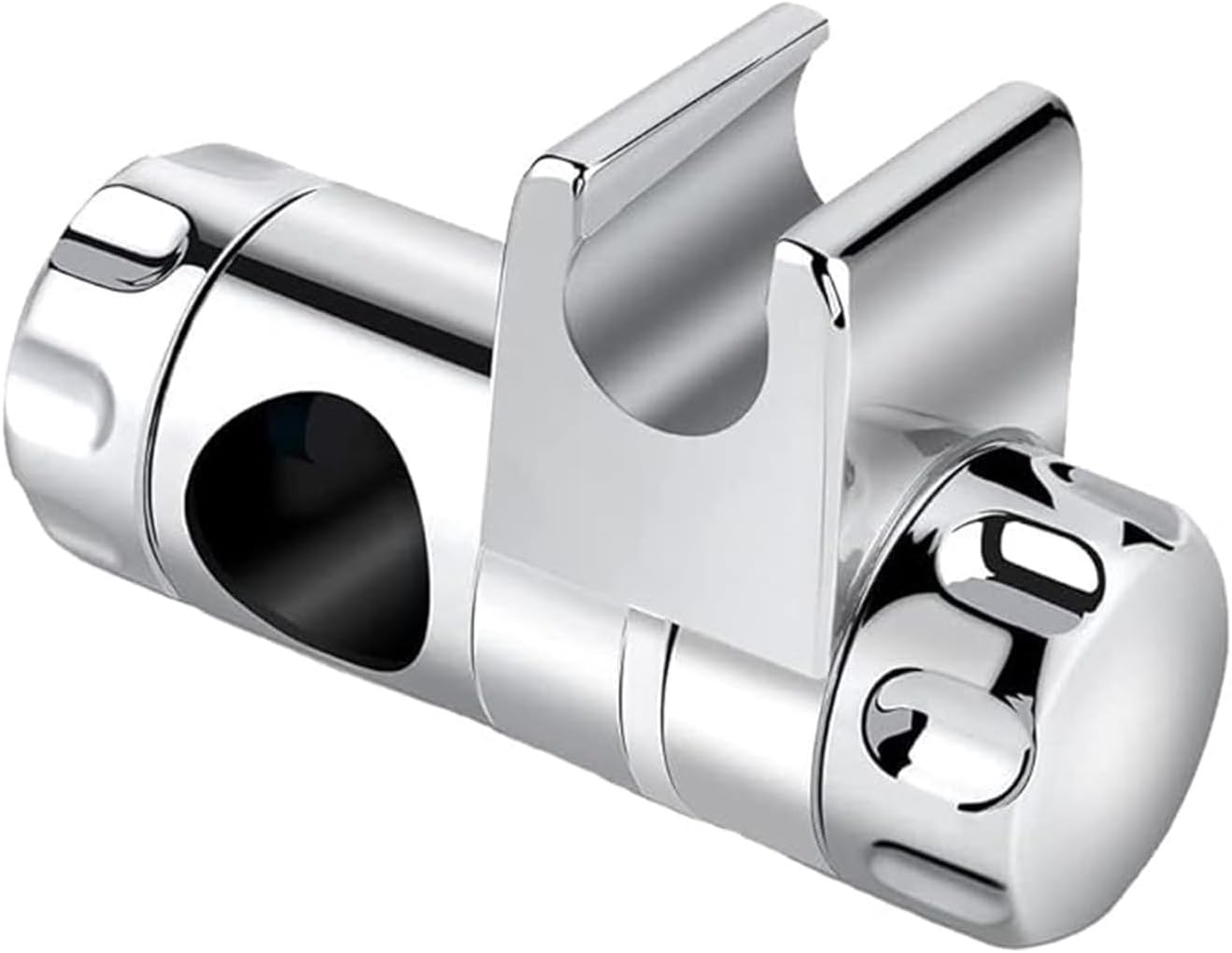 Duschkopfhalterung Für Duschstangen, Verstellbare, Verchromte Abs-halterung Für Stangendurchmesser Von 22–25 Mm, 360° Drehbar – Halterung Für Duschpumpe Und Badezimmeraufbewahrung