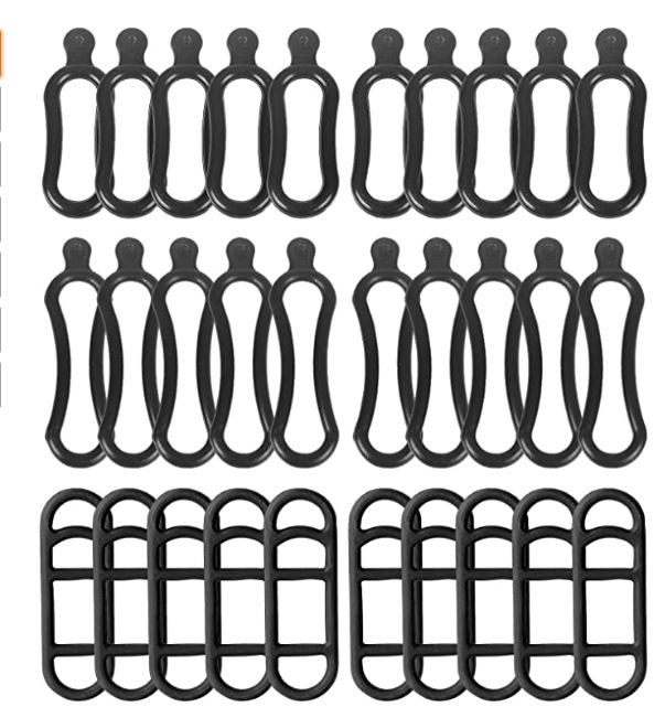 30 Stück Elastische Gummibänder Für Fahrräder, Multifunktionale Fahrrad-befestigungsgurte Für Fahrradtaschenlampen, Led-fahrradlichter, Handys, Lautsprecher, Gps (3 Stile)