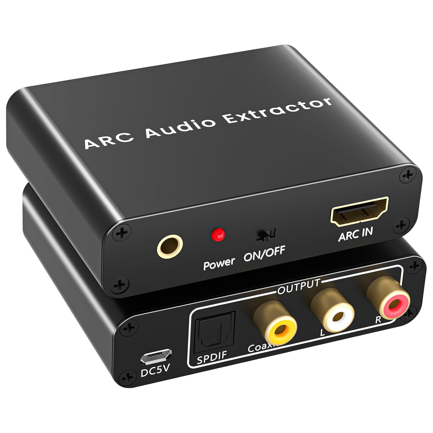 Hdmi Arc Audio Extractor 192 Khz, Hdmi Arc-adapter Zur Umwandlung Digitaler Signale In Optische, Koaxiale, 3,5-mm- Und Cinch-signale, Dac-konverter Für Hdtv, Verstärker