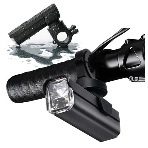 Alogy Led-fahrradfrontlicht, Sehr Hell (1200 Lm), 4000 Mah, Wasserdicht, Schwarz