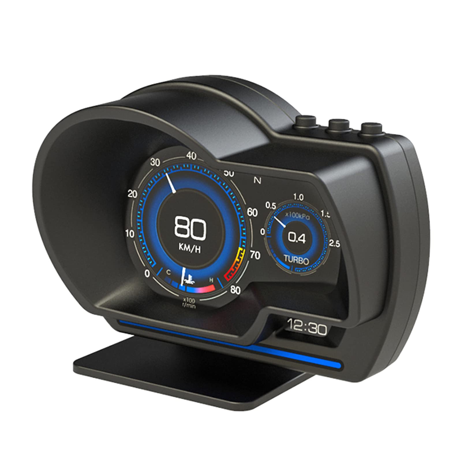 Ap-6 Auto-head-up-display Obd+gps Smart Gauge High Definition Tachometer Kfz-diagnosetool Überdrehzahlalarm Für Alle Fahrzeuge