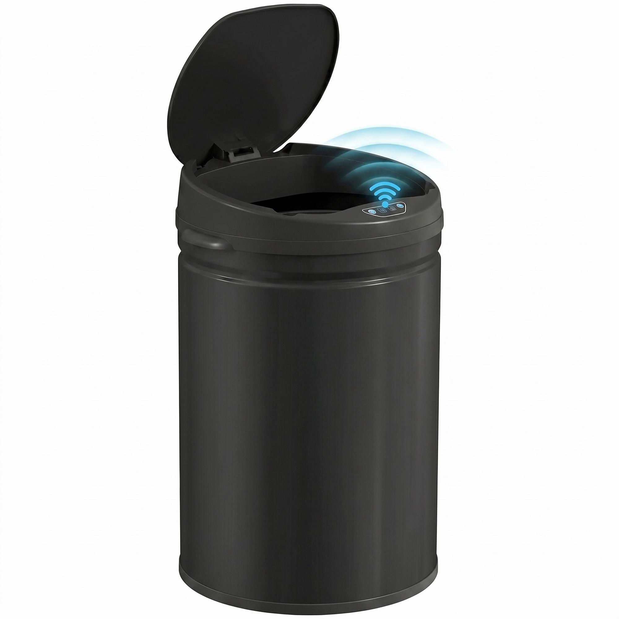 Automatischer Küchenabfalleimer, 30 L, Edelstahl, Mit Soft-close-deckel, 32 X 30,5 X 51 Cm, Schwarz