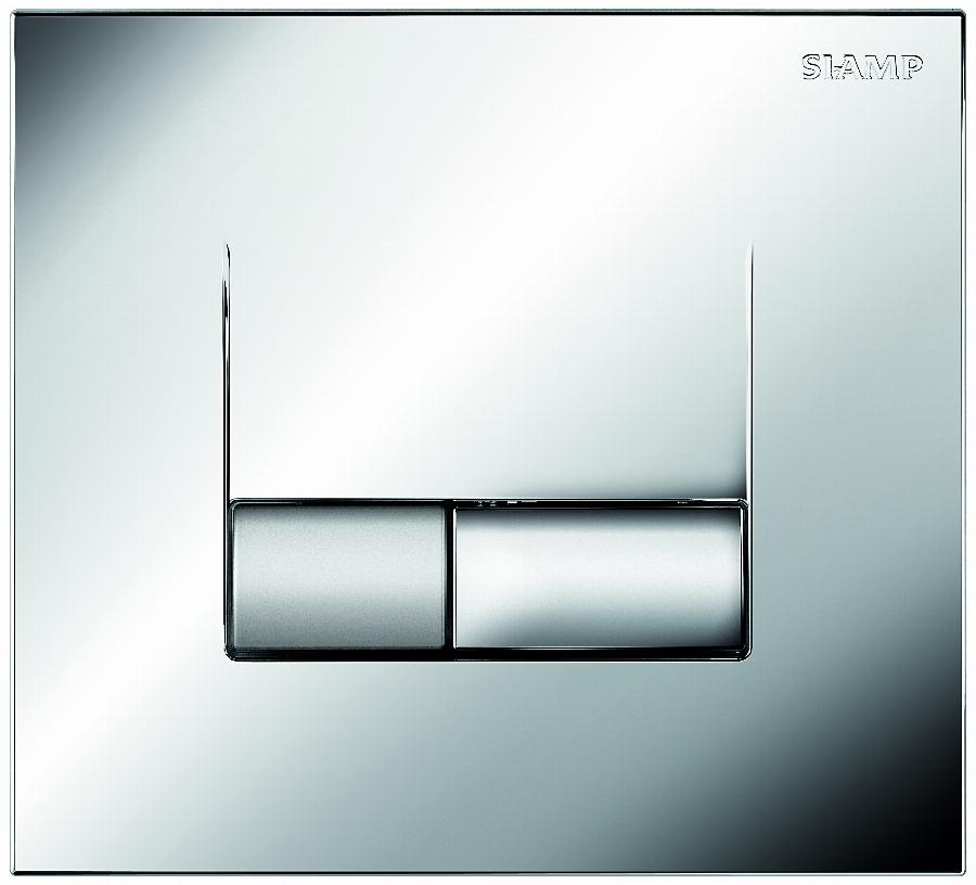 Plaque Double Volume Smarty Crhromee Brillant