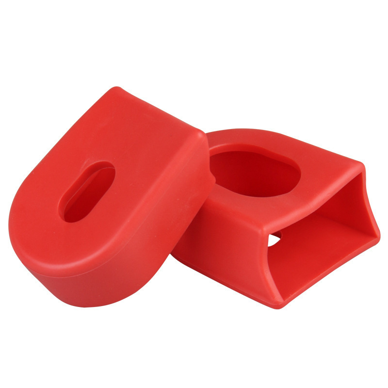 Set Mit 2 Silikon-kurbelhülsen Für Fahrräder, Rot