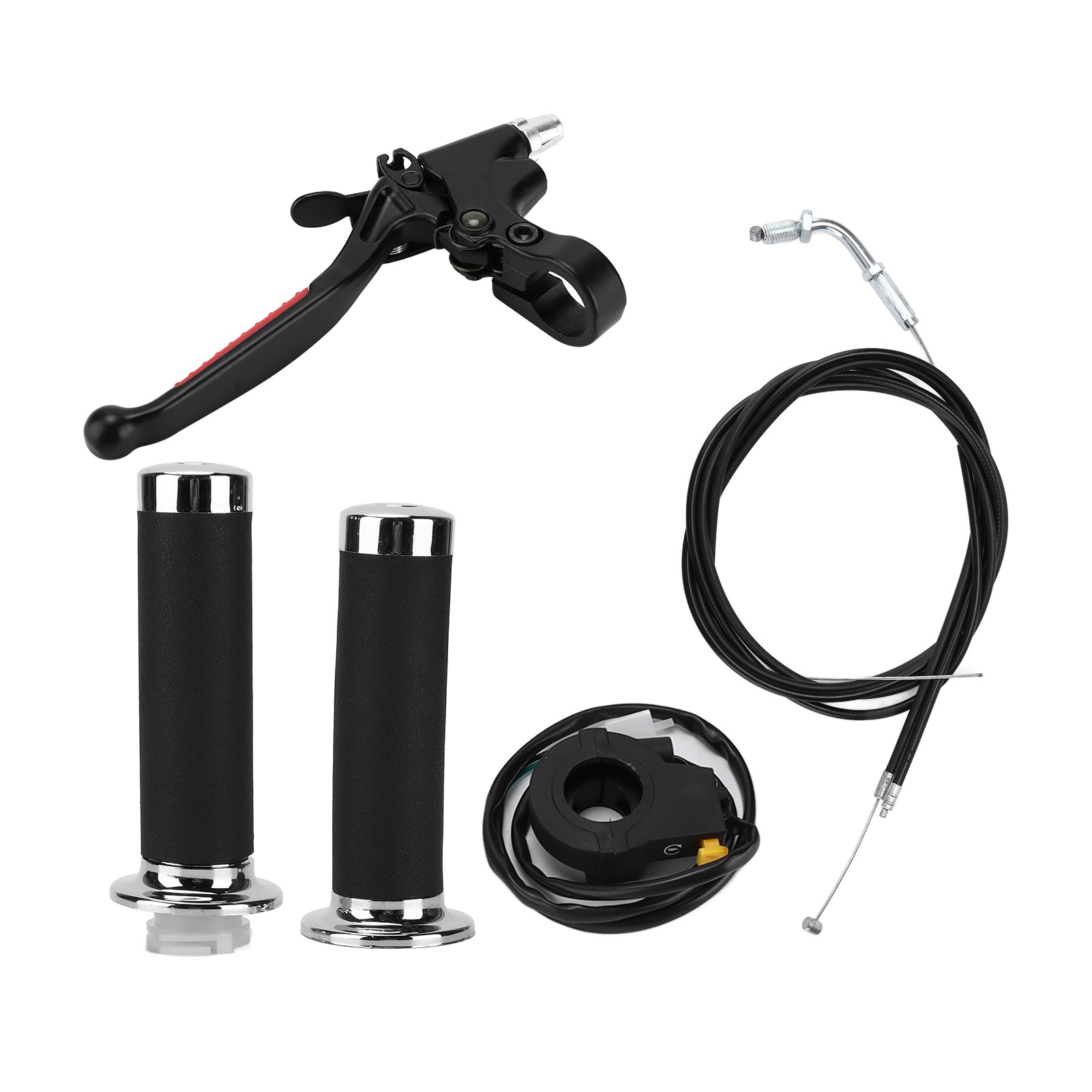 Wasserdichter Und Ergonomischer Gasgriff Und Kupplungshebel Für Motorisierte Fahrräder Mit 49 Cm³, 60 Cm³, 66 Cm³ Und 80 Cm³.