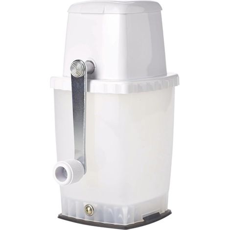 Eiscrusher – Polypropylen – Extrem Stabiler Saugnapf Für Cocktails Und Den Professionellen Kücheneinsatz, Weiß, 18,5 X 12 X 26,5 Cm