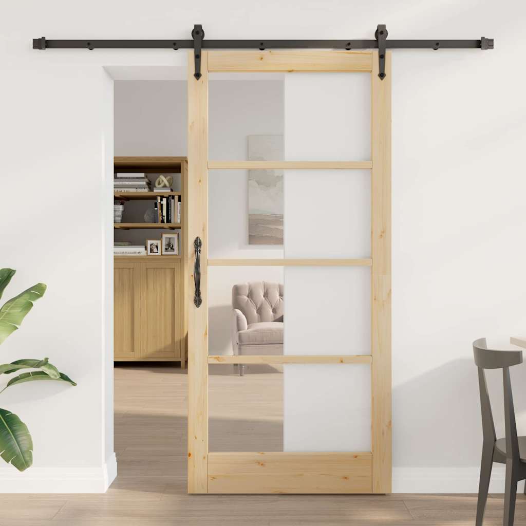 Vidaxl Porte Coulissante Orkdal Naturel 93 X 202 Cm