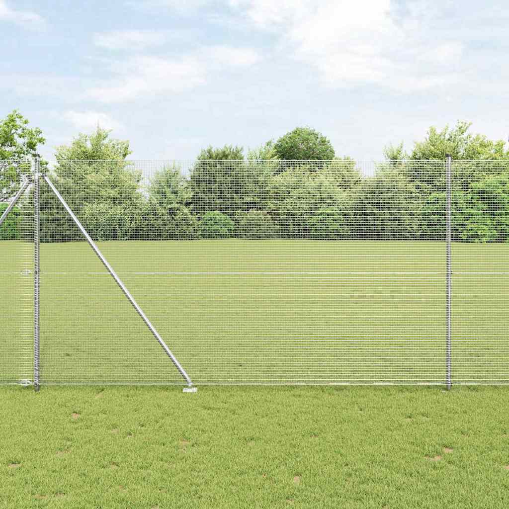 Vidaxl Clôture En Fil Soudé Avec Pointes 10 X 1,5 M Acier Galvanisé