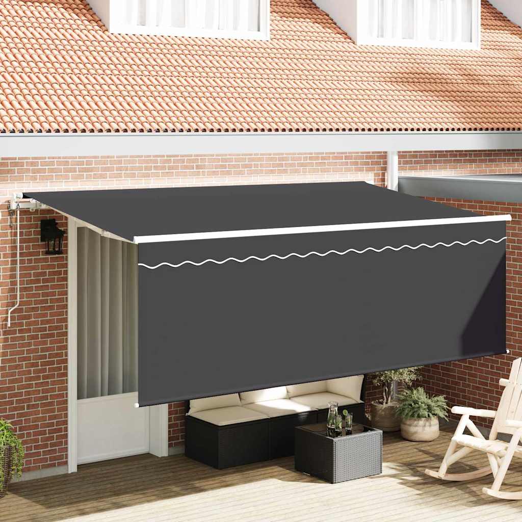Vidaxl Auvent Rétractable Anthracite 350 X 200 Cm