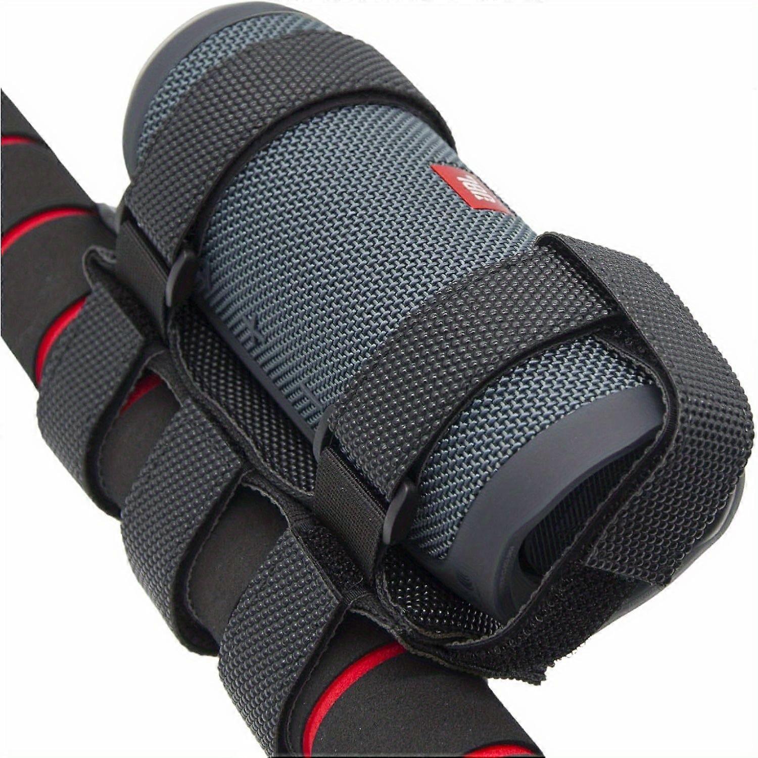 Support De Haut-parleur Portable Réglable Pour Vélos Et Voiturettes De Golf, Sangle Étanche Compatible Avec Les Guidons Et Les Barres Jusqu'à 5 Cm De Diamètre, Pour Vélos, Scooters, Etc.