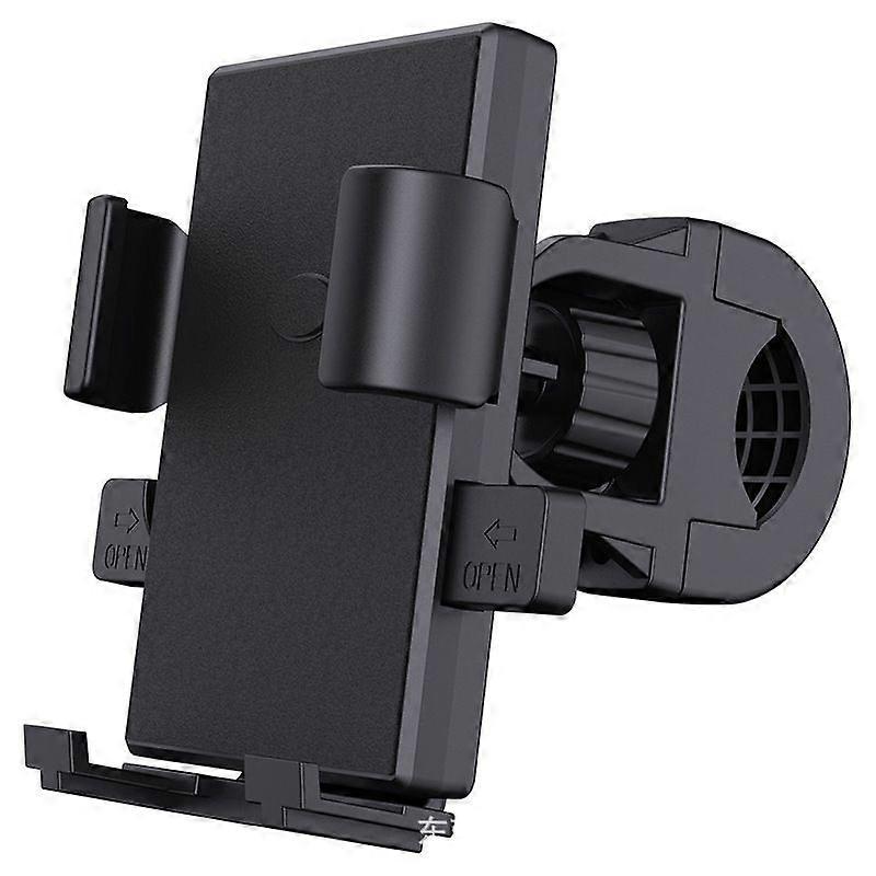 Support De Téléphone Réglable Pour Guidon, Support De Téléphone Rotatif À 360 Degrés Pour Vélo, Moto Et Scooter Avec Clips De Sécurité