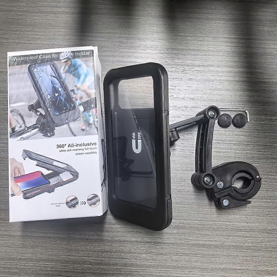 Support Magnétique Étanche Pour Téléphone, Compatible Vélo Et Moto, Avec Support Télescopique En Abs Et Coque Compatible Écran Tactile, Rotule Réglable Antichoc.