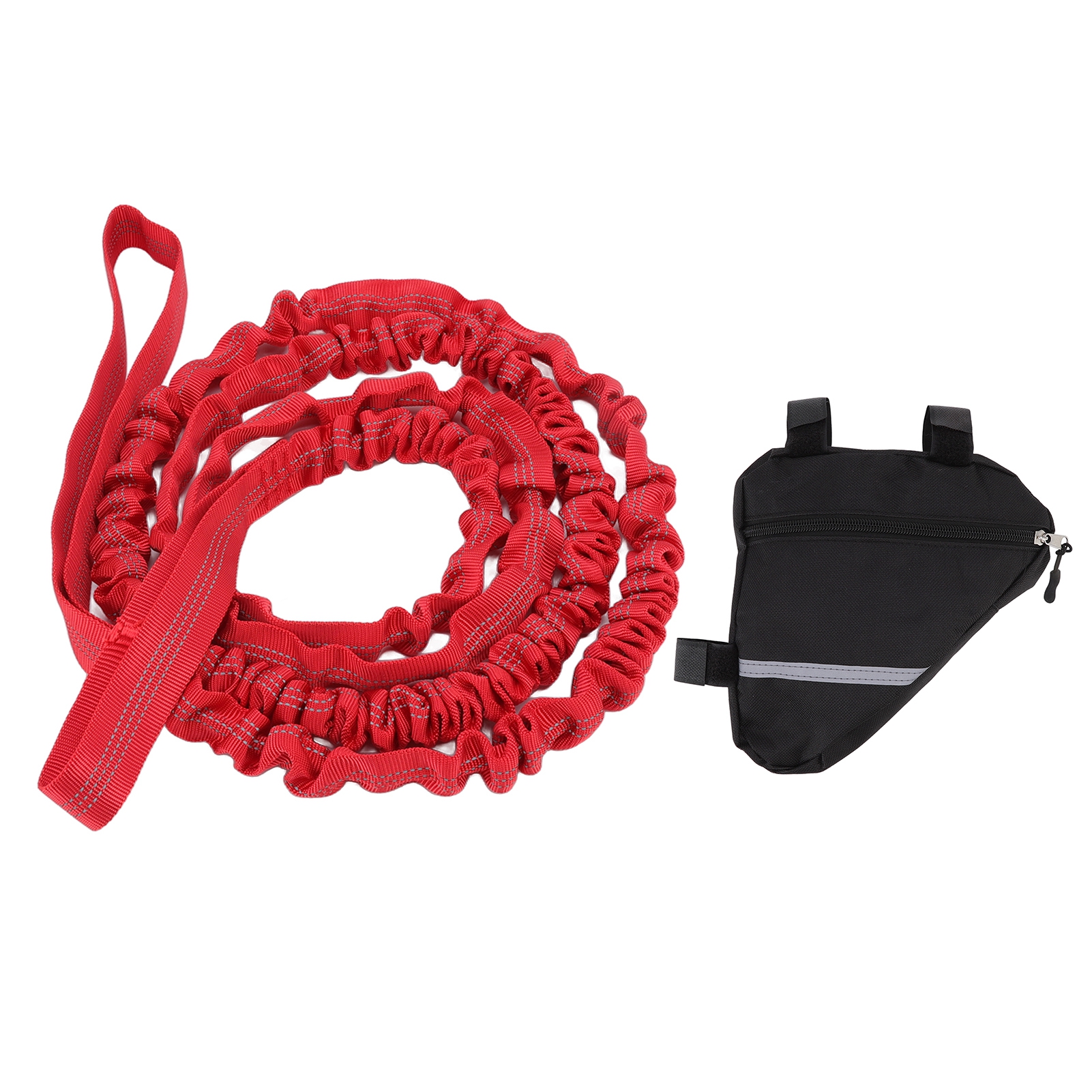 Fahrrad-zugstange, Aus Nylon, Elastisches Design, Natürliche Länge, 2,7 M Langes, Tragbares Zugseil Zum Laufen Und Gehen, Rote Farbe.