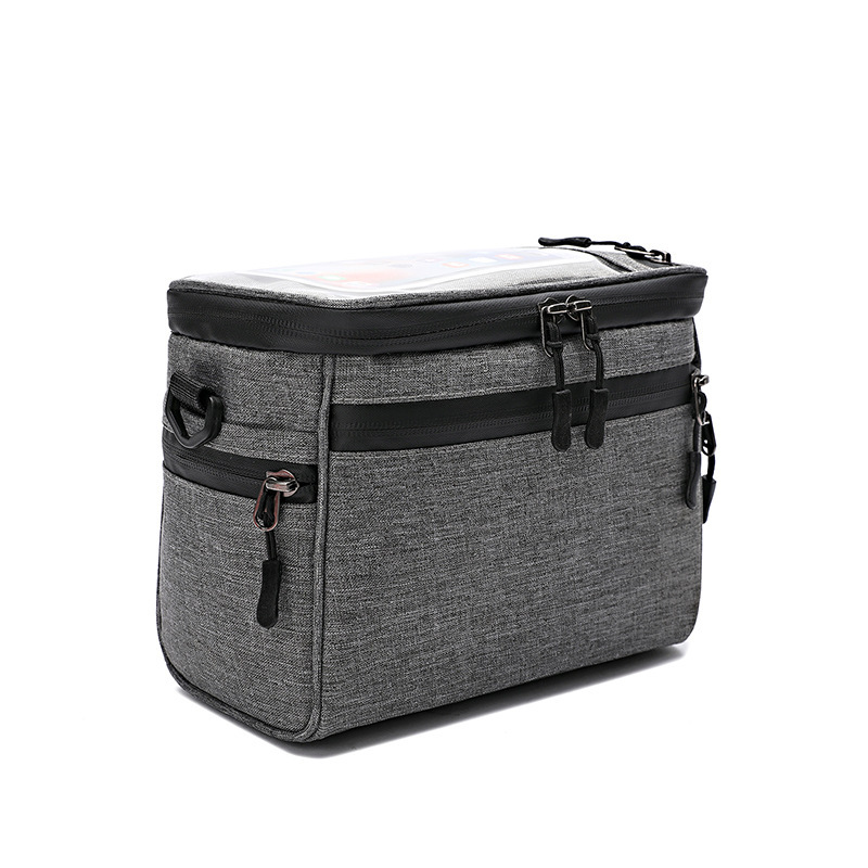 Fahrradtasche Vorne, Schultertasche, Grau
