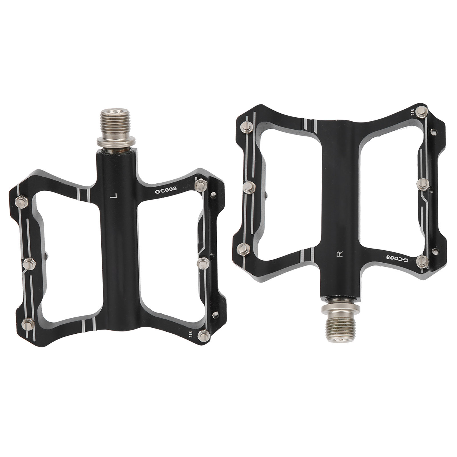 Gub Gc-008 Mountainbike-pedale Aus Aluminiumlegierung Mit Kugellager, Langlebige Rennradpedale, Schwarz