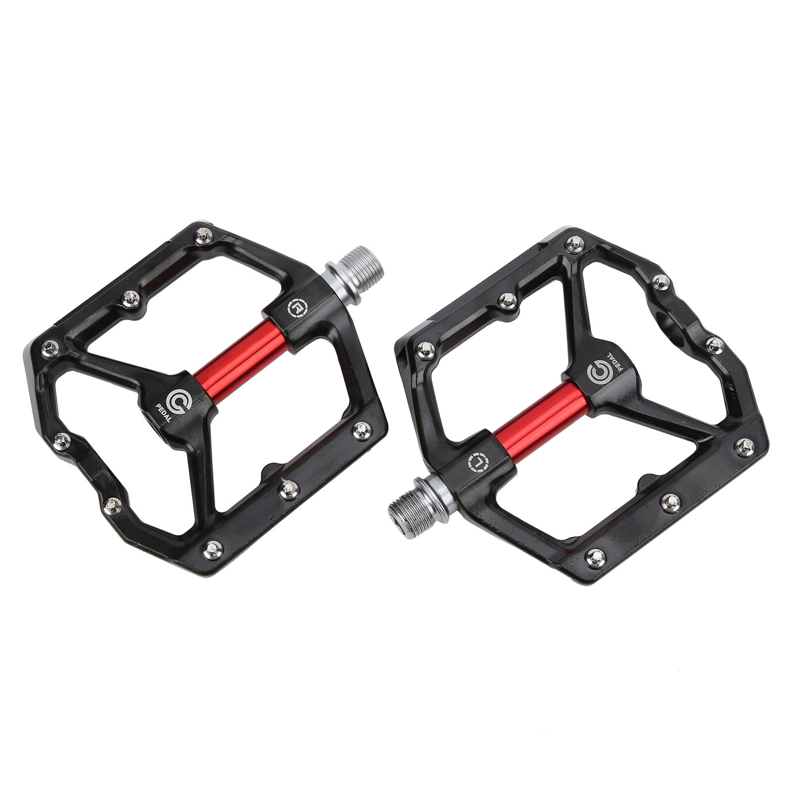 Robuste Rennradpedale Mit Kugellagern Und Reflektor, Cnc-gefräst Aus Aluminiumlegierung, Fahrradzubehör