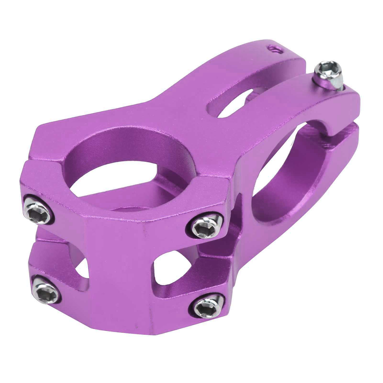 Lunje 31,8 X 45 Mm Mountainbike-vorbau, Aluminiumlegierung, Hohl, Kurzer Griff, Erhöhung, Lila