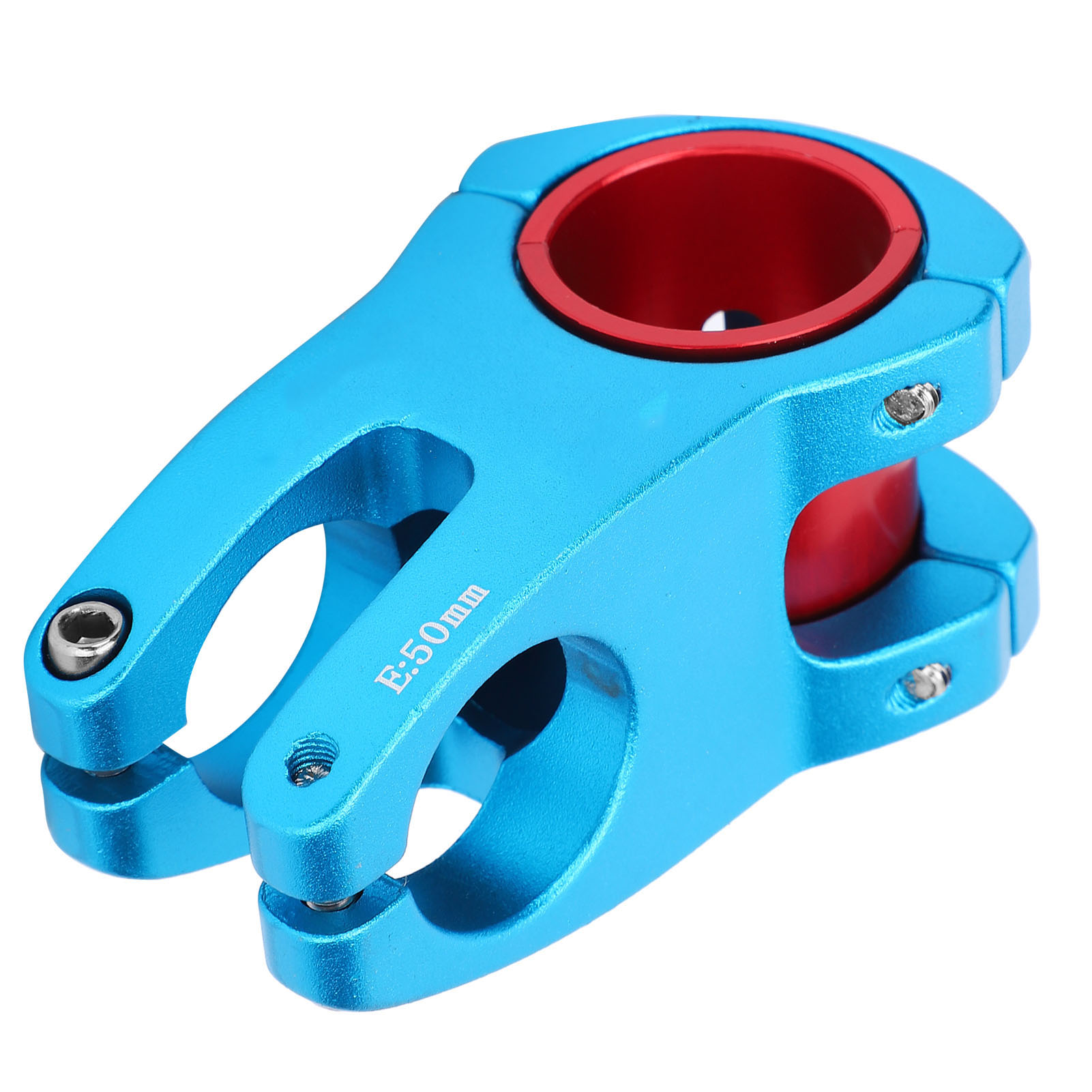 Fahrradvorbau Aus Aluminiumlegierung Für Mountainbikes, Kurzer Lenkervorbau 31,8/35 X 50 Mm, Blau