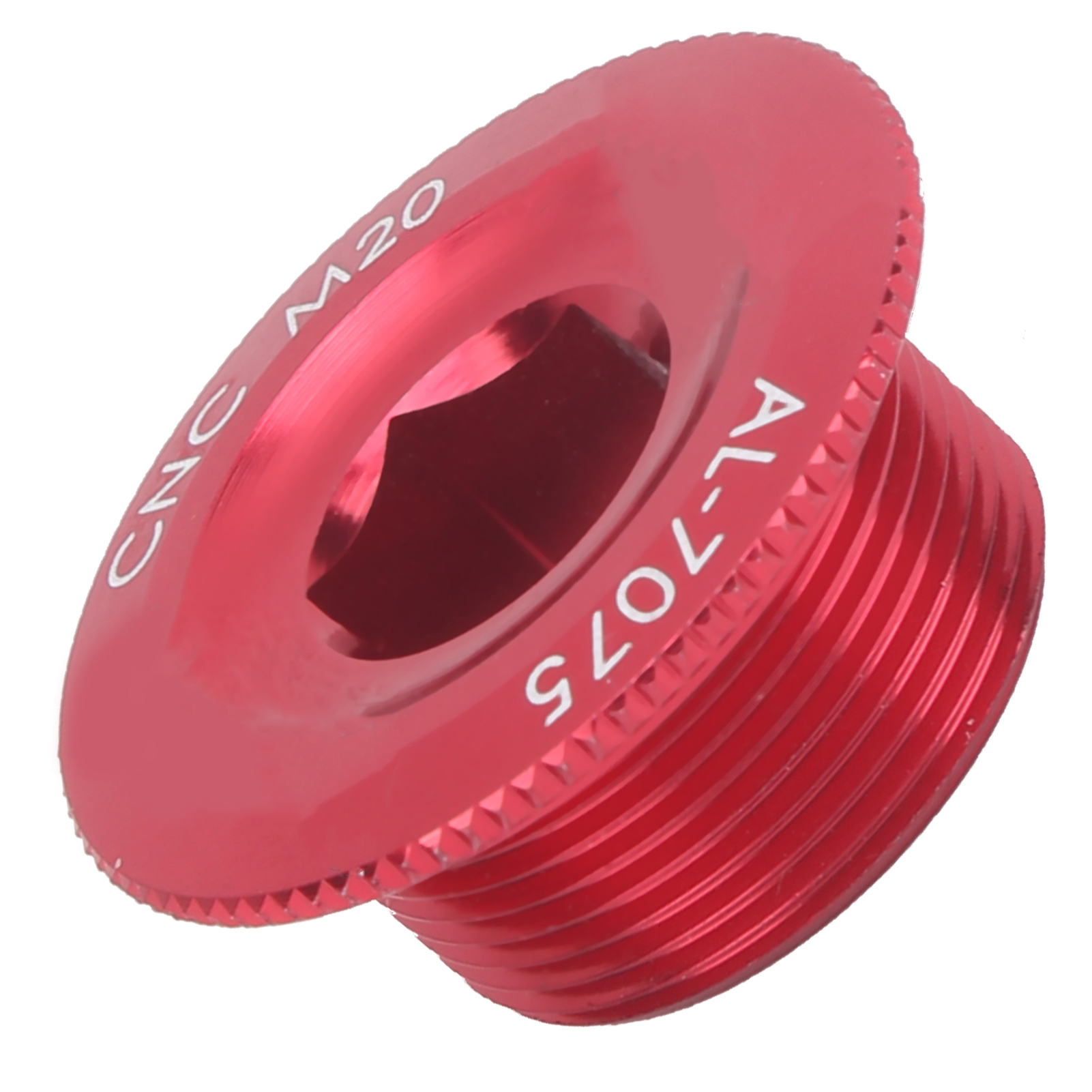 2 Stück Kurbeldeckel-schraubkappen Aus Aluminiumlegierung M20 Für Mountainbikes, Rot