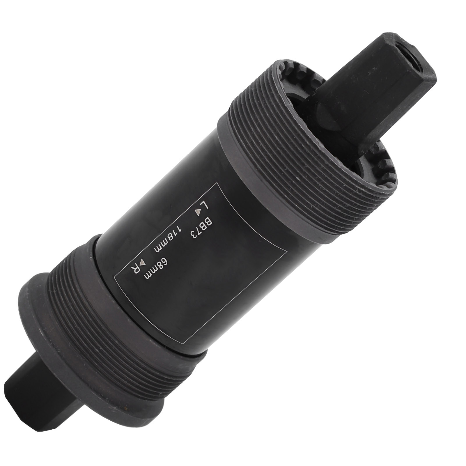 Gedichtetes Tretlager Für Mountainbikes, 68 Mm Stahlachse Mit Schraube Für Vierkantkurbeln, 118 Mm / 4,65 Zoll