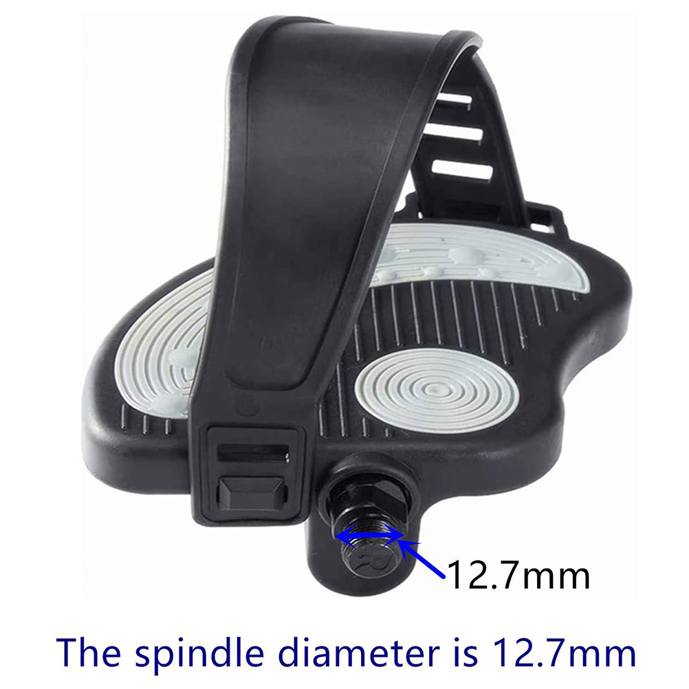 1 Paar Fahrradpedale Mit Zehenclips, Käfigen Und Riemen, Rutschfeste Pedale Für Heimtrainer, Spinning-bike Und Mountainbike