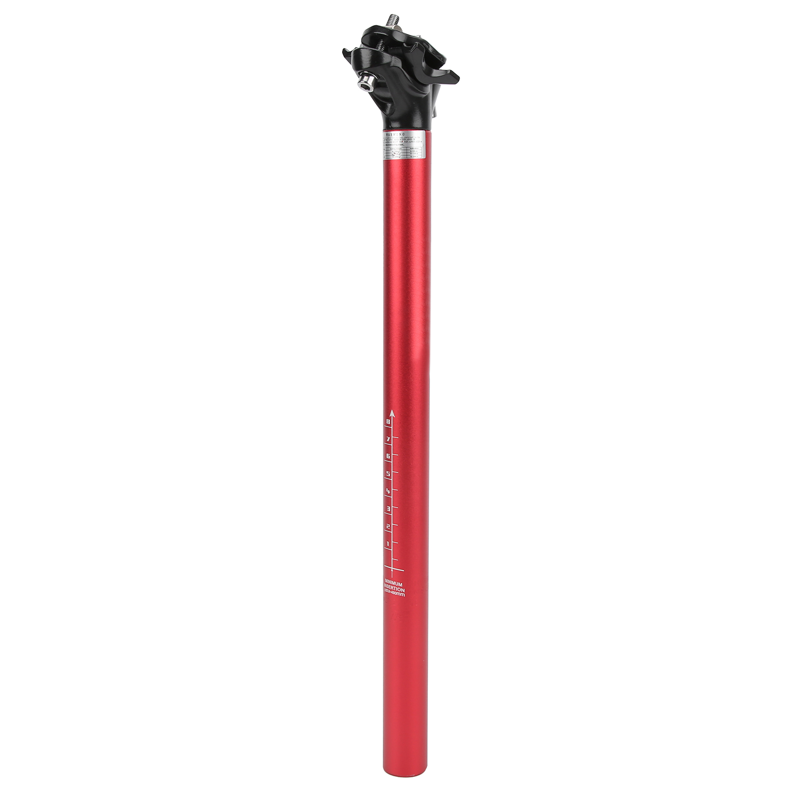Lunje Mountainbike-sattelstütze, Verstellbar, Aluminiumlegierung, 27,2 X 400 Mm, Rot