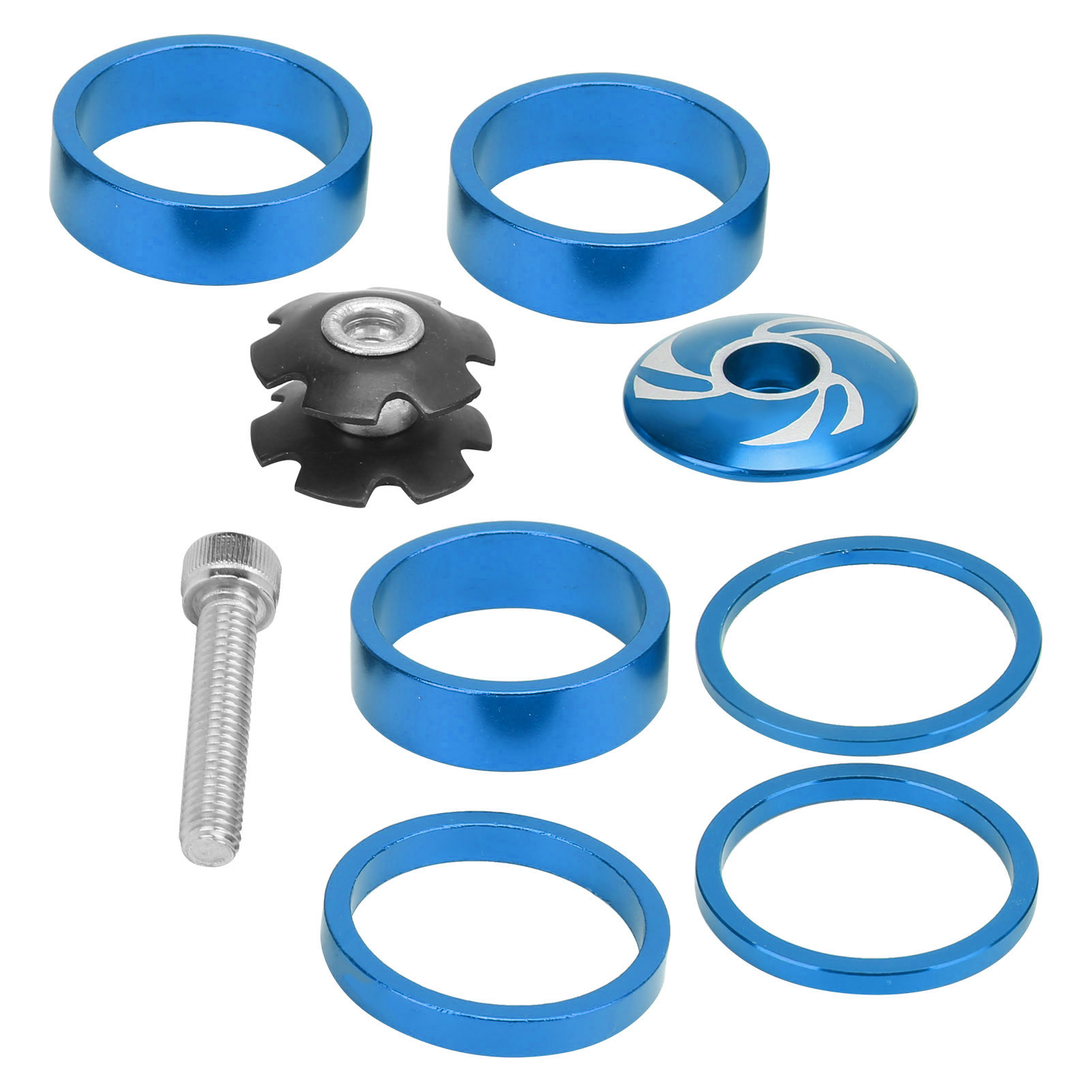 Stück Fahrrad-steuersatz-spacer Aus Aluminiumlegierung Für Mountainbikes, Blau