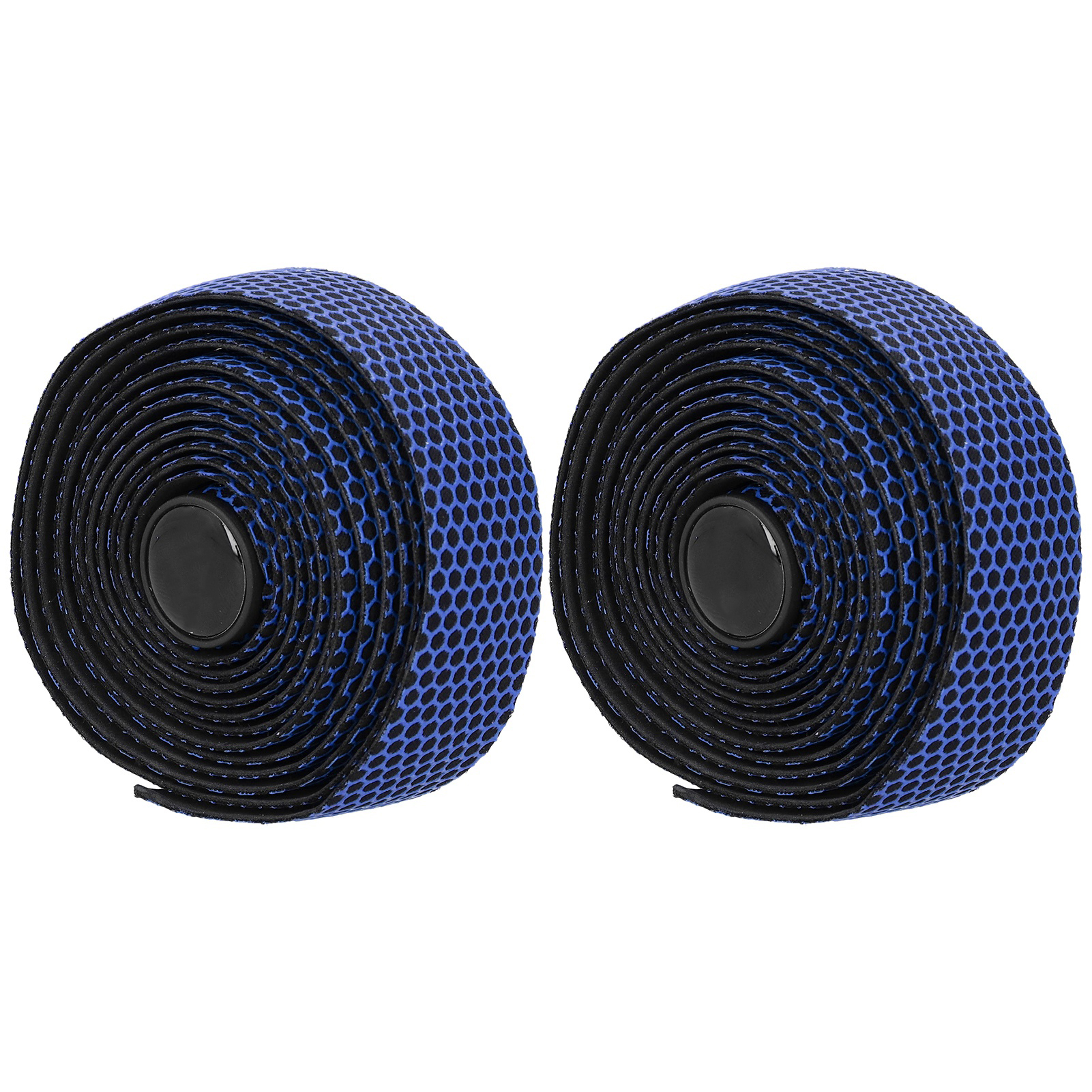 Rennrad-lenkerband, Fahrrad-antirutsch-griffband Mit Lenkerstopfen (schwarz/blau)