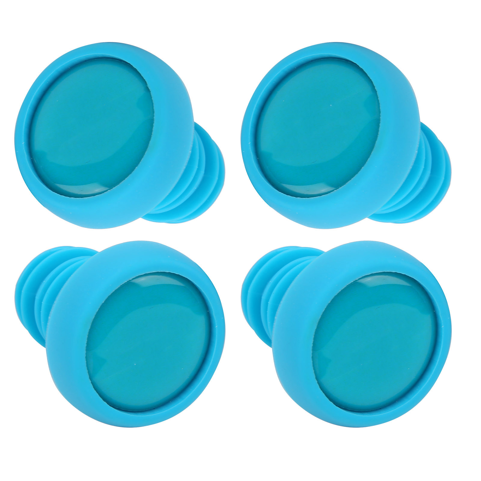 Set Mit 4 Ztto Lenkerendkappen Für Mountainbikes, Verriegelungsgriffe, Fahrradersatzteile, Blau